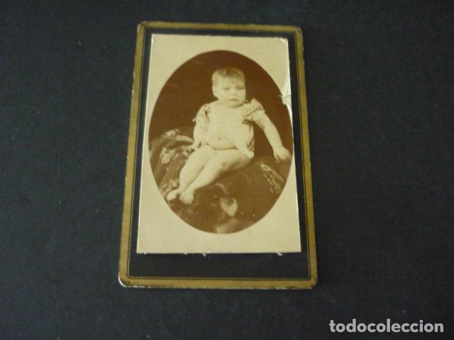 Fotograf&iacute;a antigua: CARTE DE VISITE RETRATO DE NI&Ntilde;O SIN FOTOGRAFO