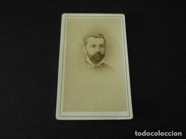 Fotograf&iacute;a antigua: CARTE DE VISITE RETRATO DE HOMBRE P. FROIS FOTOGRAFO BIARRITZ