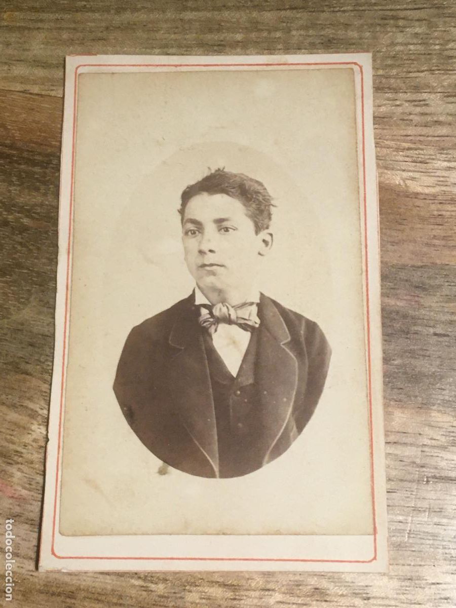 Fotograf&iacute;a antigua: carta de visita foto original muy antigua siglo XIX fotografo ignacio pascual barcelona
