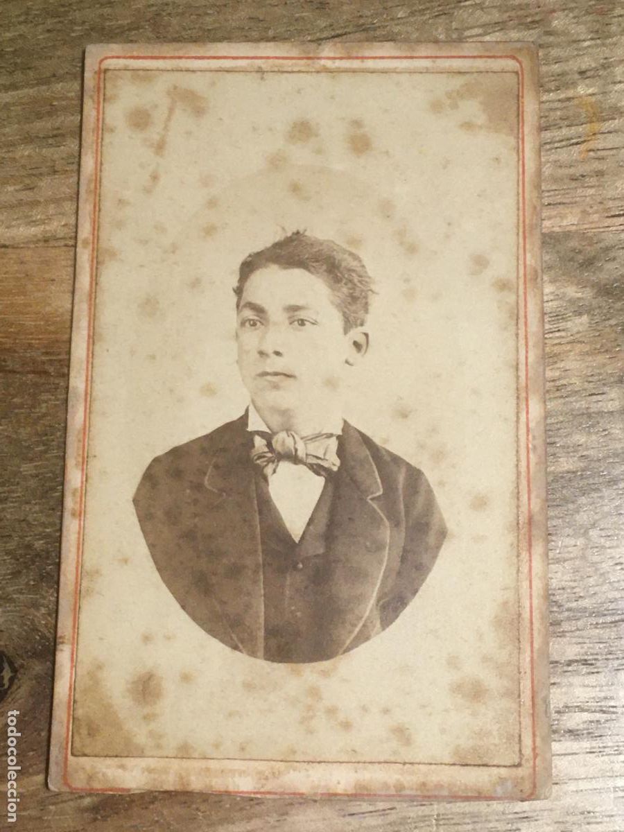 Fotograf&iacute;a antigua: carta de visita foto original muy antigua siglo XIX fotografo ignacio pascual barcelona