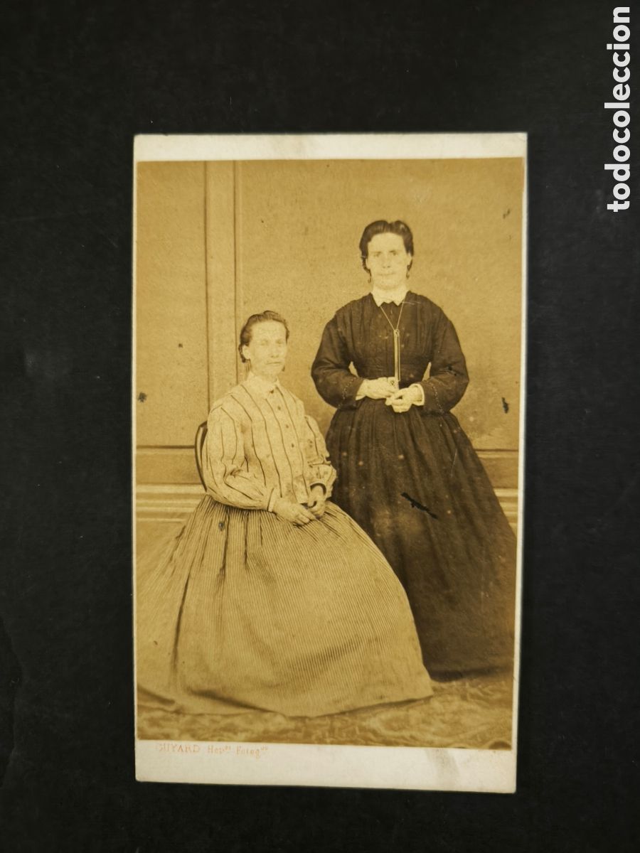 Alte Fotografie: Fotograf&iacute;a antigua, CDV. Cuyard hermanos. Santiago de Compostela, Pontevedra. Finales s. XIX.