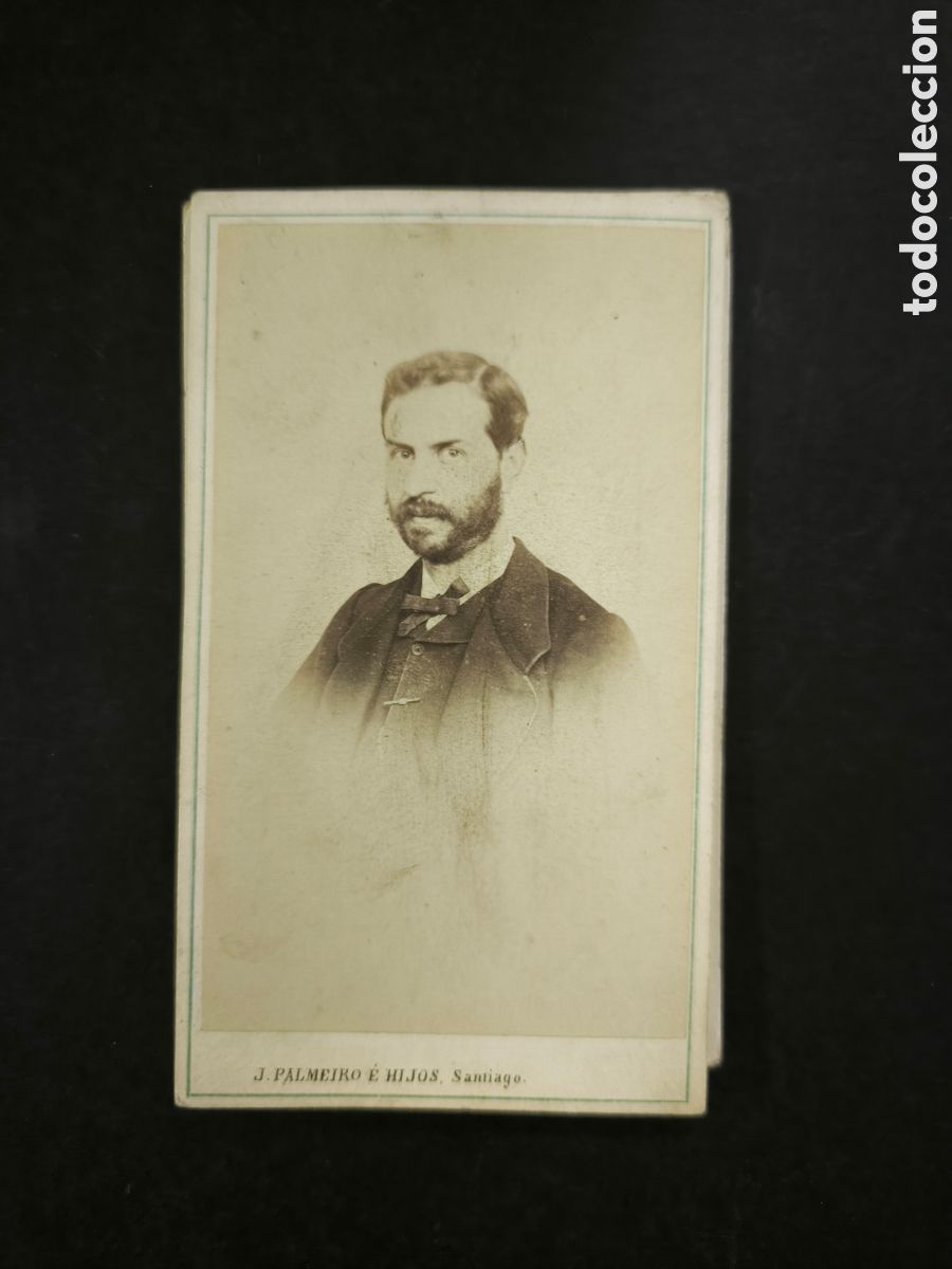 Photographie ancienne: Fotograf&iacute;a antigua, CDV. J. Palmeiro e Hijos. Santiago de Compostela, finales s. XIX. Galicia.