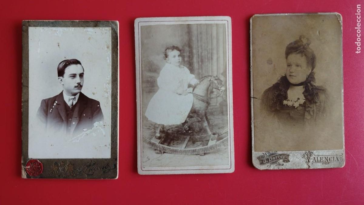 Fotograf&iacute;a antigua: VICTORIANO LUCAS.-ALMERIA.-JOSE R. SALGUEIRO.-MONDO&Ntilde;EDO.-LUGO.-JULIO DERREY.-VALENCIA.-CDV.