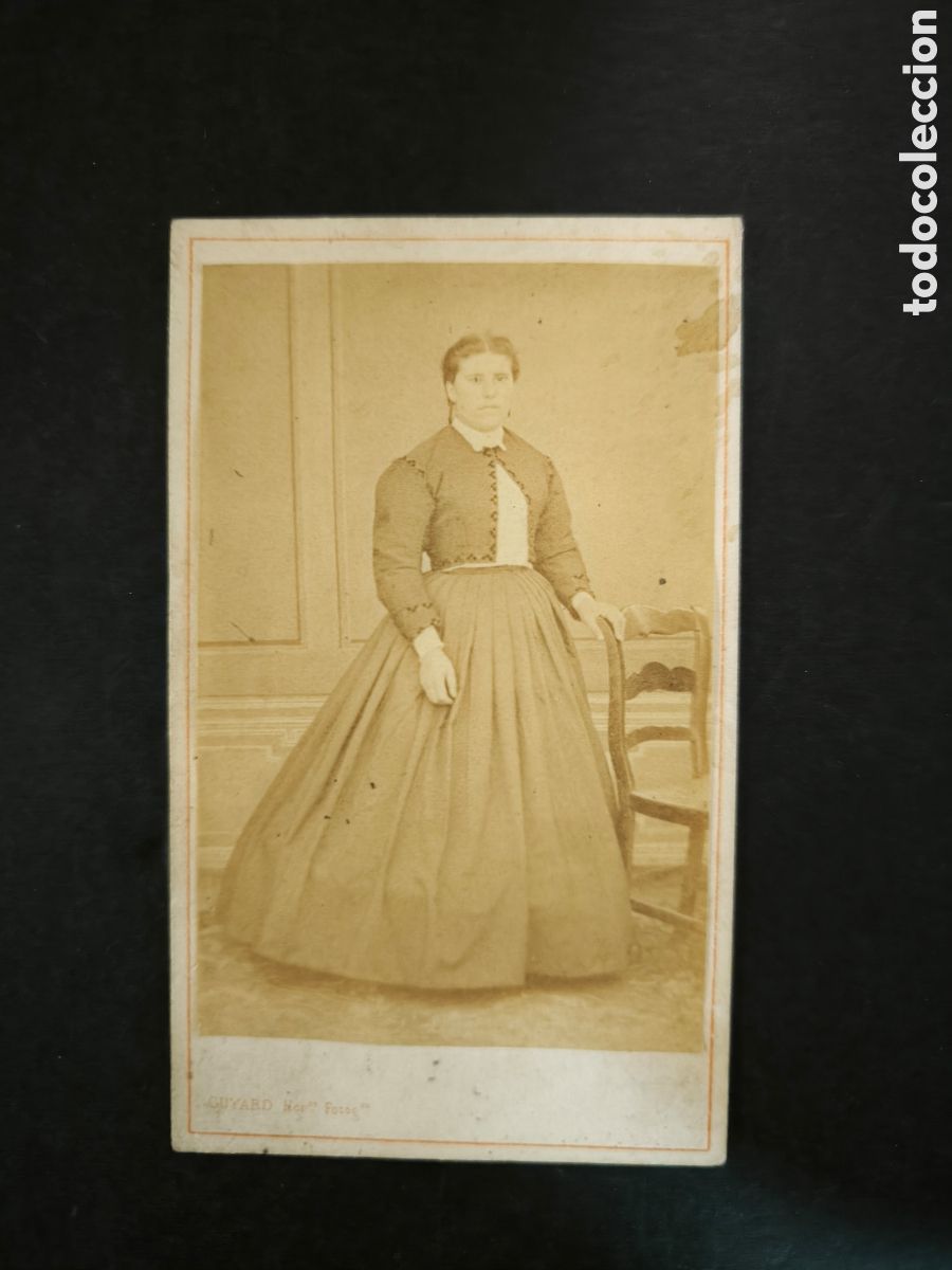 Fotograf&iacute;a antigua: Fotograf&iacute;a antigua, CDV. Cuyard Hermanos. Pontevedra, Santiago de Compostela. Finales s. XIX.