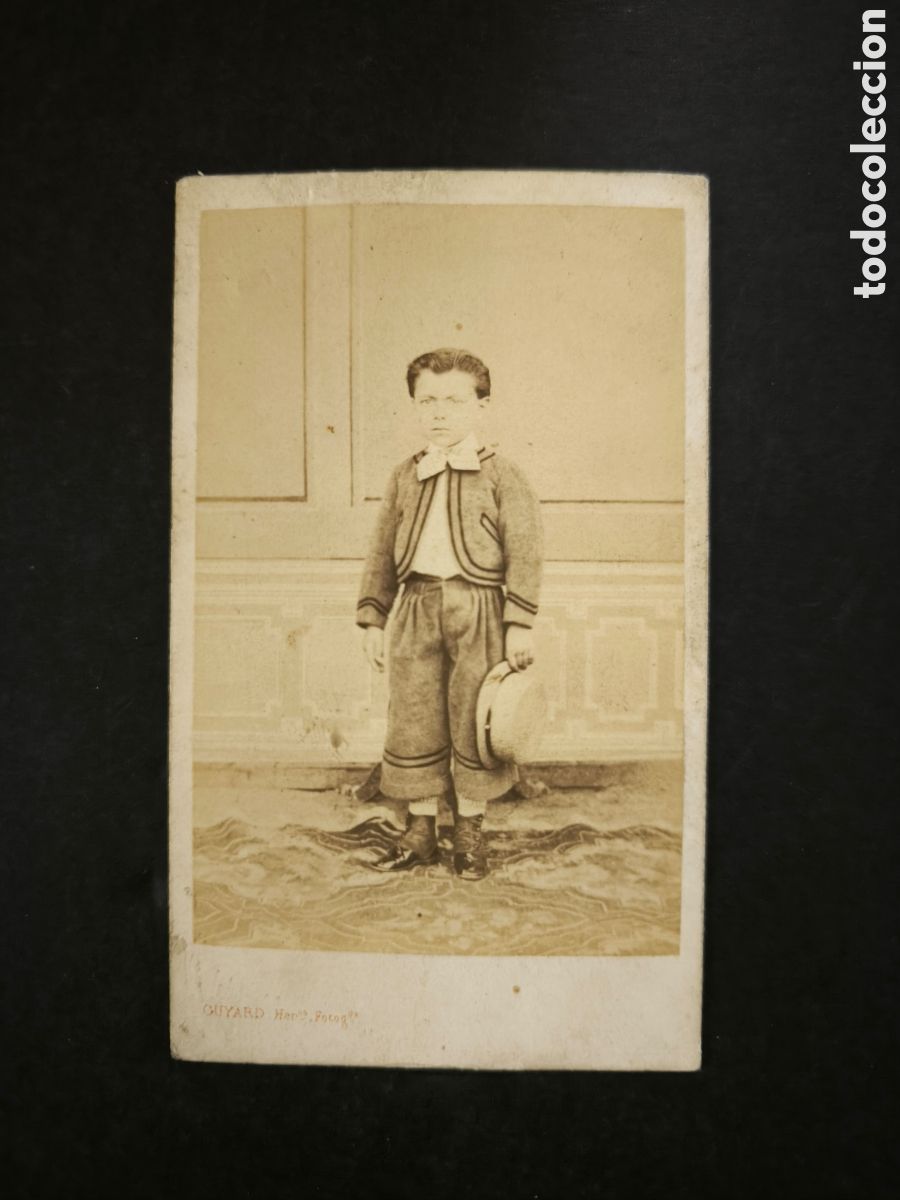 Fotograf&iacute;a antigua: Fotograf&iacute;a antigua, CDV. Cuyard Hermanos. Pontevedra, Santiago de Compostela. Finales s. XIX.
