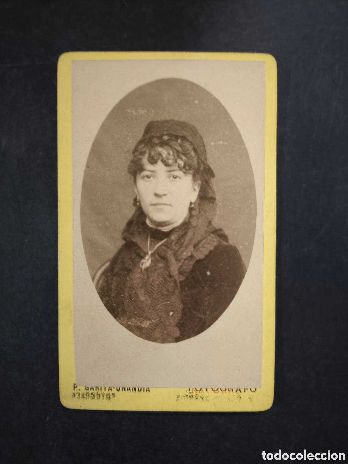 Fotograf&iacute;a antigua: Fotograf&iacute;a antigua, CDV. Pablo Garita Onand&iacute;a. Orense, ff. s. XIX.