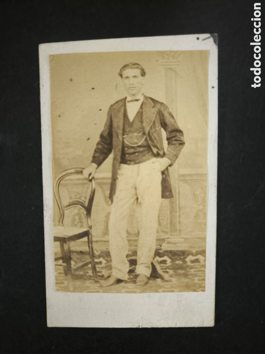 Fotograf&iacute;a antigua: Fotograf&iacute;a antigua, CDV. &Aacute;ngel Rodr&iacute;guez. Santiago de Compostela, finales, a&ntilde;o 1872. Galicia.