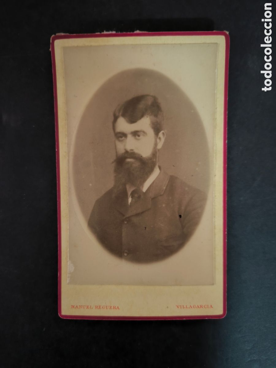 Fotograf&iacute;a antigua: Fotograf&iacute;a antigua CDV. Manuel Reguera. Villagarc&iacute;a de Arosa, finales s. XIX. Galicia.