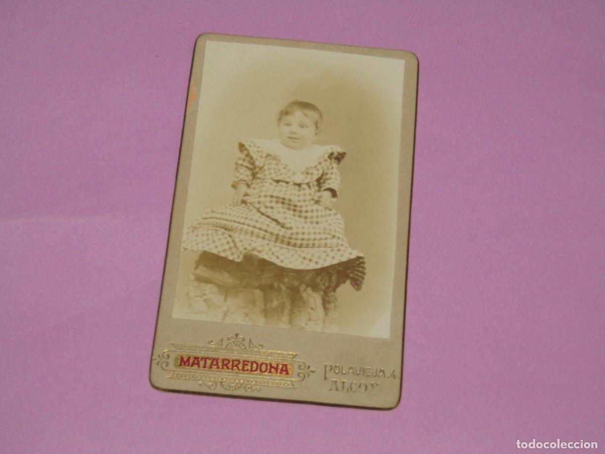 Fotograf&iacute;a antigua: Antigua Fotograf&iacute;a con Ni&ntilde;a de MATARREDONA de Alcoy