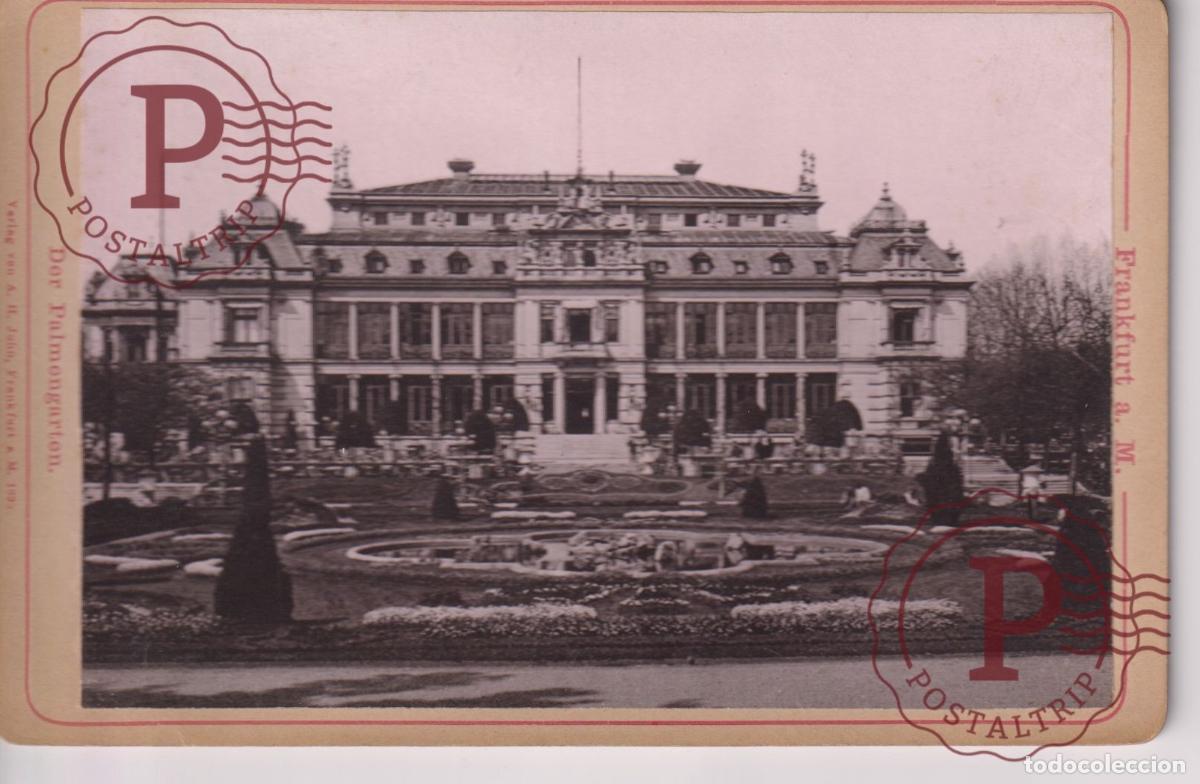 Fotograf&iacute;a antigua: FRANKFURT AM MAIN DER PALMENGARTEN GERMANY DEUTSCHLAND CABINET +-15.5*10.5CM