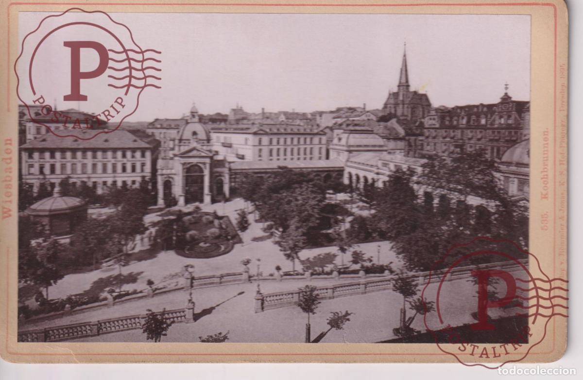 Fotograf&iacute;a antigua: WIESBADEN KOCHBRUNNEN GERMANY DEUTSCHLAND CABINET +-16*11CM