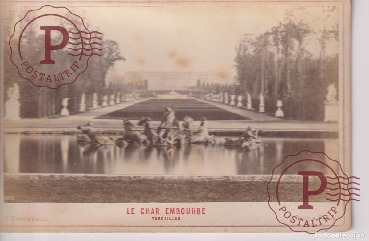 Fotograf&iacute;a antigua: 1879 LE CHAR EMBOURBE VERSAILLES E DONTENVILL I CABINET +-16*11CM