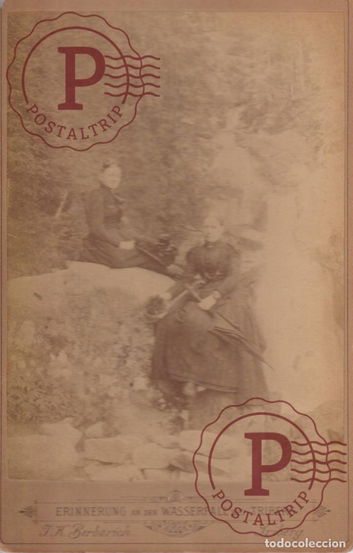 Fotograf&iacute;a antigua: TRIBERG ERINNERUNG AN DEN WASSERFALL FOTO BERBERICH CABINET +-16*11CM