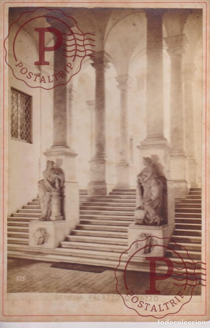 Photographie ancienne: 1893 ALFREDO NOACH GENOVA PALAZZO DURAZZO ITALY ITALIA +-16*11CM