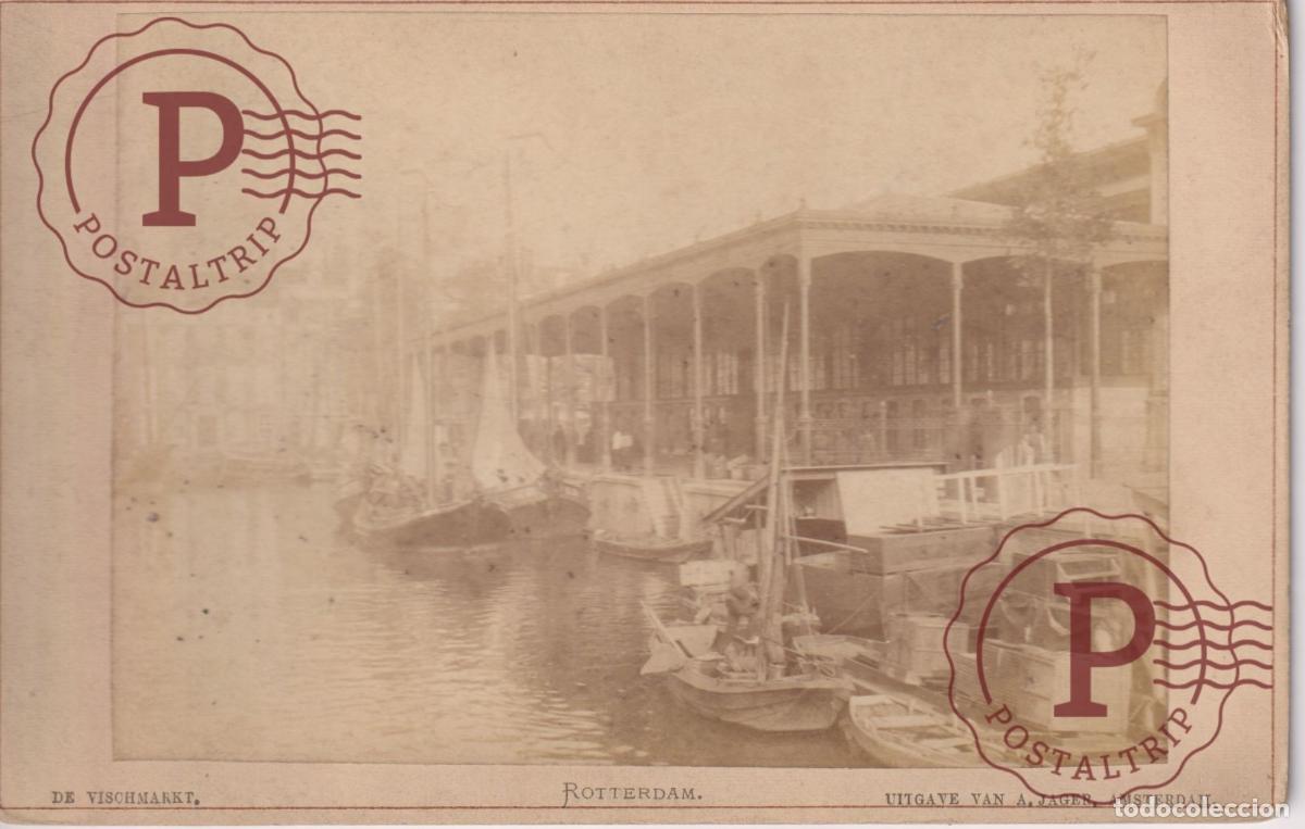 Photographie ancienne: NETHERLAND. PAISES BAJOS. ROTTERDAM. UITGAVE VAN A. JAGER AMSTERDA. CABINET 17.5X12CM