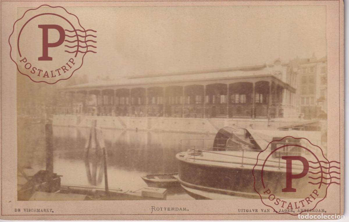 Photographie ancienne: NETHERLAND. PAISES BAJOS. ROTTERDAM. UITGAVE VAN A. JAGER AMSTERDA. CABINET 17.5X12CM