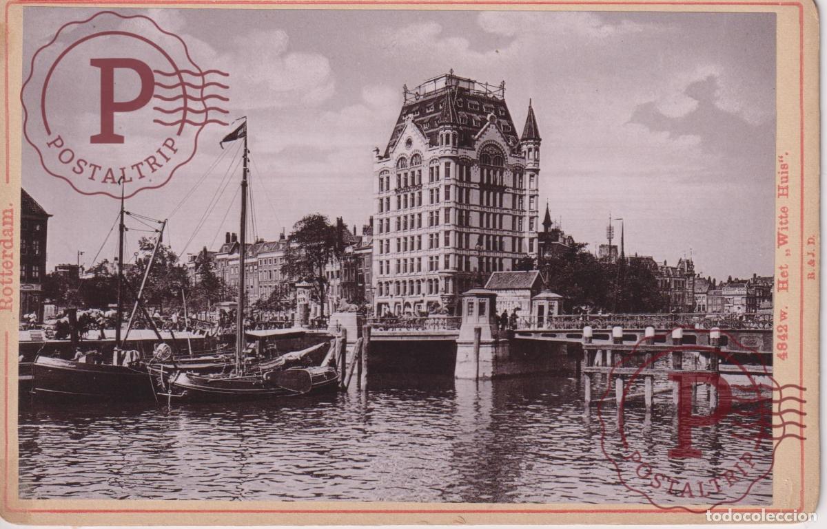 Fotograf&iacute;a antigua: NETHERLAND. PAISES BAJOS. ROTTERDAM. WITTE HUIS. CABINET 17.5X12CM