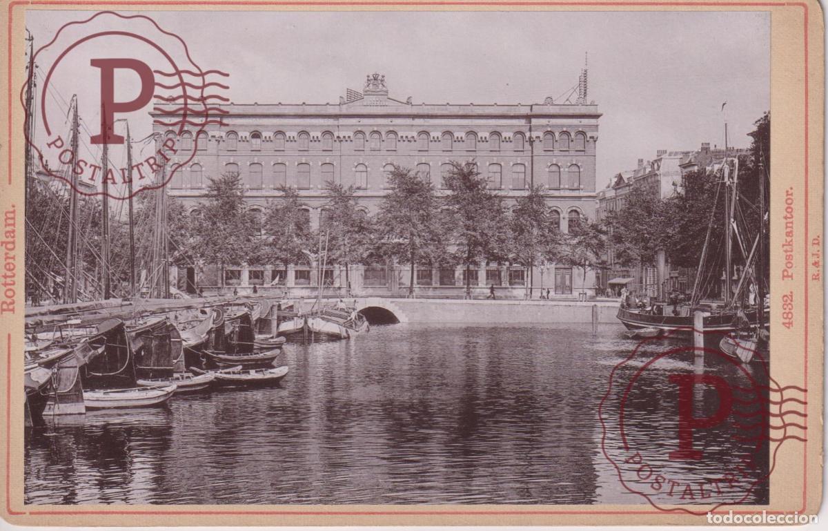 Fotograf&iacute;a antigua: NETHERLAND. PAISES BAJOS. ROTTERDAM. POSTKANTOOR. CABINET 17.5X12CM