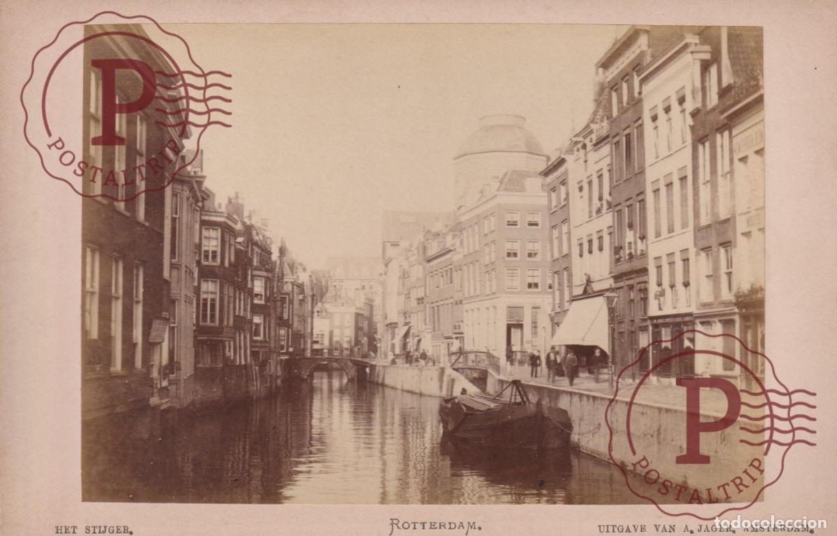 Fotograf&iacute;a antigua: NETHERLAND. PAISES BAJOS. ROTTERDAM. HET STIJGER. A JAGER. CABINET 17.5X12CM