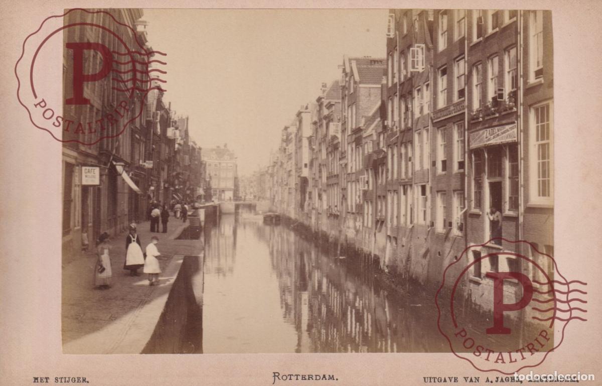 Fotograf&iacute;a antigua: NETHERLAND. PAISES BAJOS. ROTTERDAM. HET STIJGER. A JAGER. CABINET 17.5X12CM