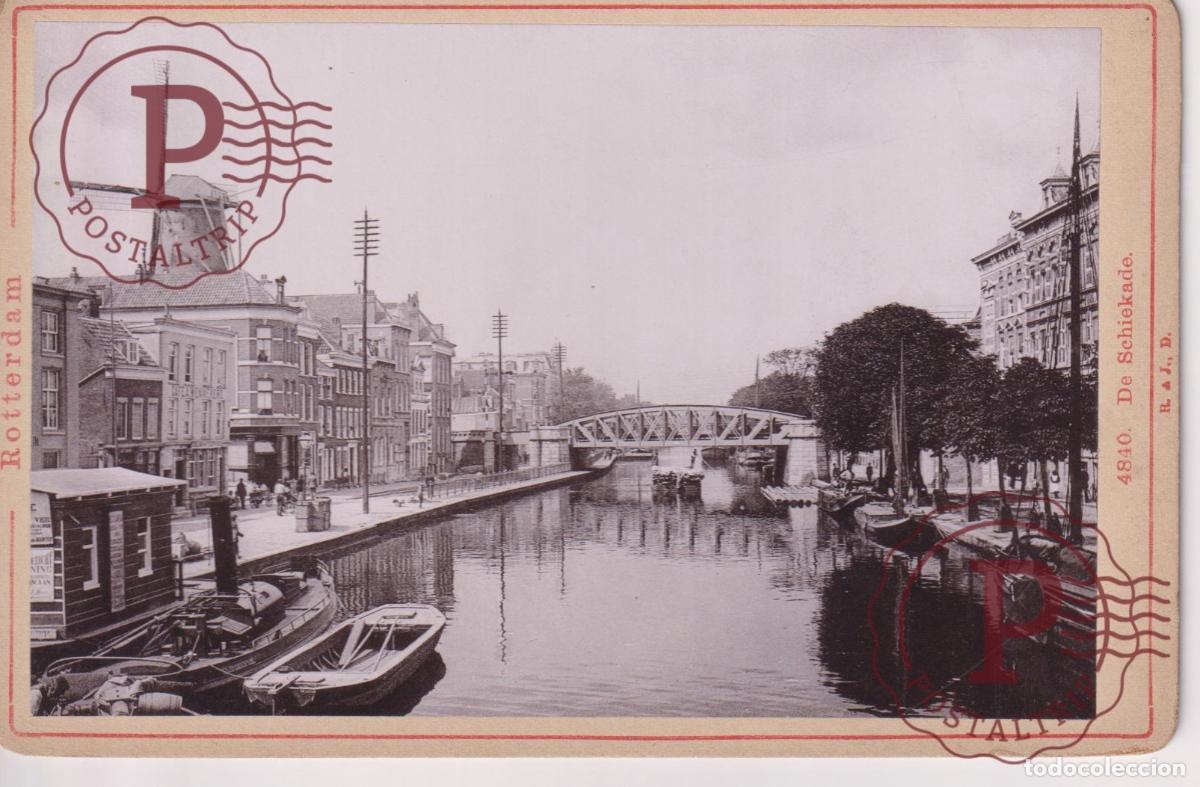 Fotograf&iacute;a antigua: NETHERLAND. PAISES BAJOS. ROTTERDAM. DE SCHIEKADE. CABINET 17.5X12CM
