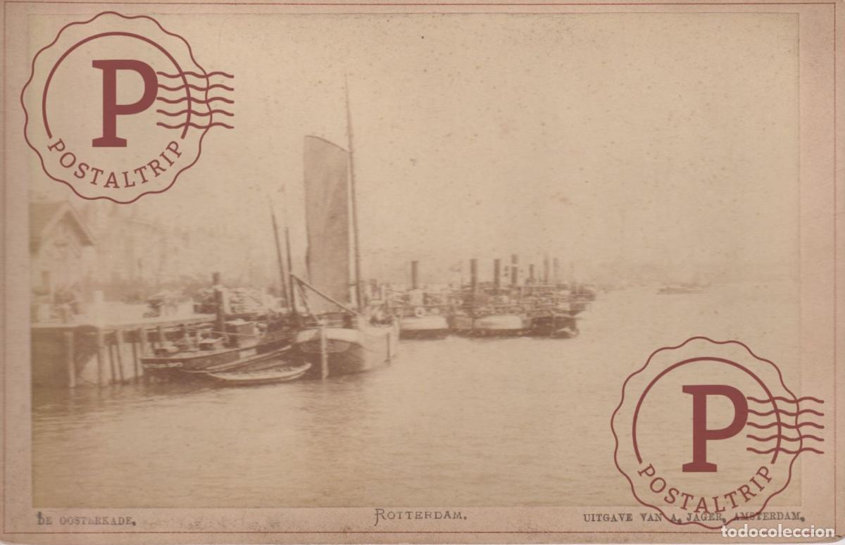 Fotograf&iacute;a antigua: NETHERLAND. PAISES BAJOS. ROTTERDAM. OOSTERKADE. CABINET 17.5X12CM