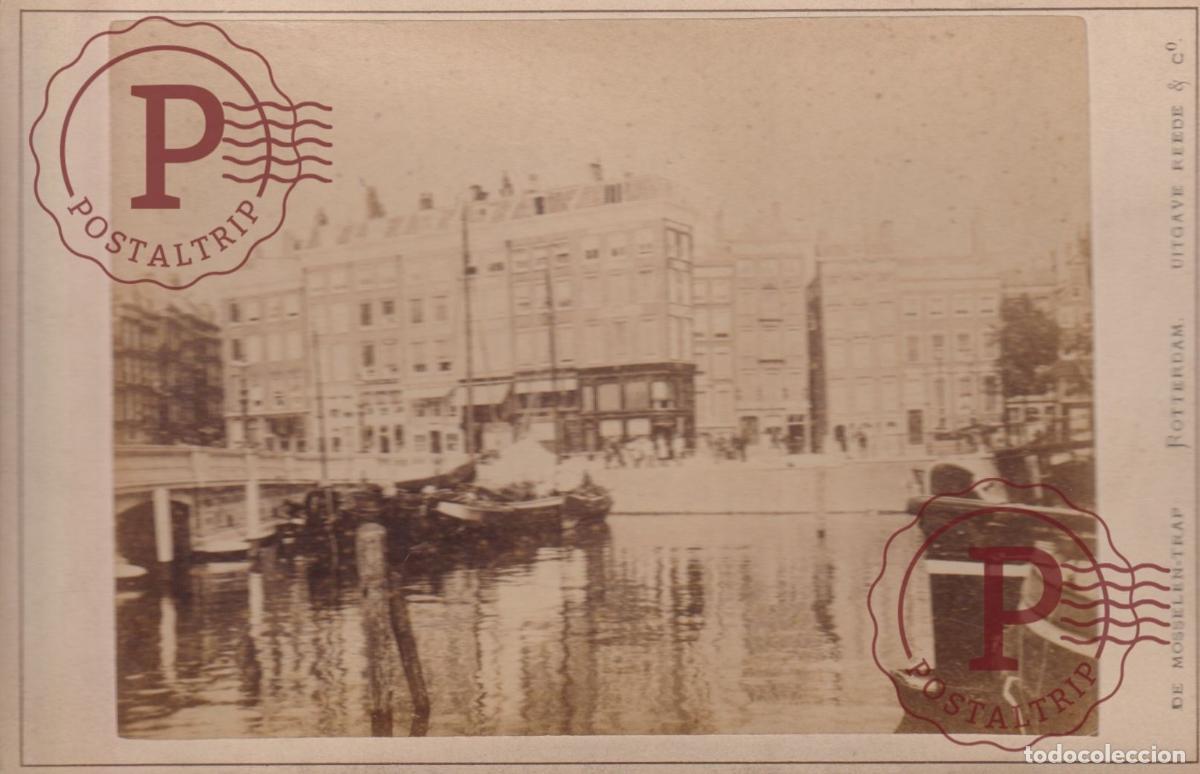 Fotograf&iacute;a antigua: NETHERLAND. PAISES BAJOS. ROTTERDAM. DE MOSSELEN TRAP. REEDE. CABINET 17.5X12CM