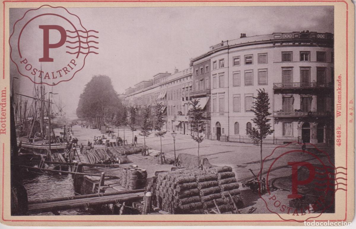 Fotograf&iacute;a antigua: NETHERLAND. PAISES BAJOS. ROTTERDAM. WILLEMSKADE. CABINET 17X11CM