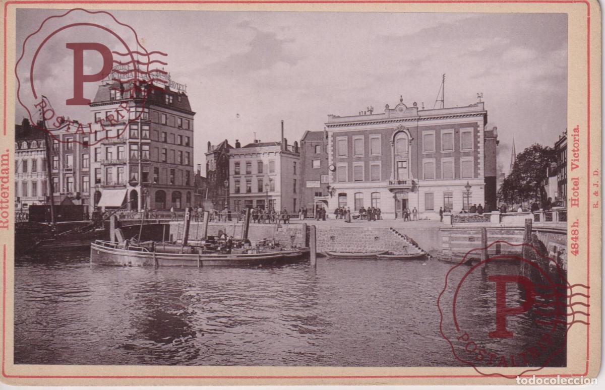 Fotograf&iacute;a antigua: NETHERLAND. PAISES BAJOS. ROTTERDAM. HOTEL VICTORIA. CABINET 17X11CM