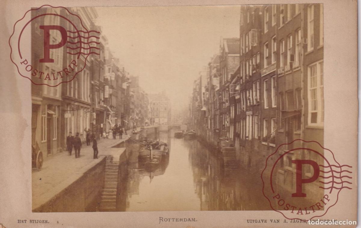 Fotograf&iacute;a antigua: NETHERLAND. PAISES BAJOS. ROTTERDAM. STIJGER. VAN A. JAGER. CABINET 17X11CM