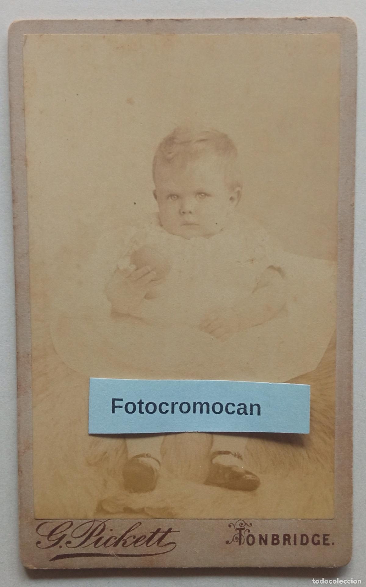 Fotograf&iacute;a antigua: CDV. FOT&Oacute;GRAFO. GEORGE PICKETT. 80 HIGH STREET. TONBRIDGE. KENT.