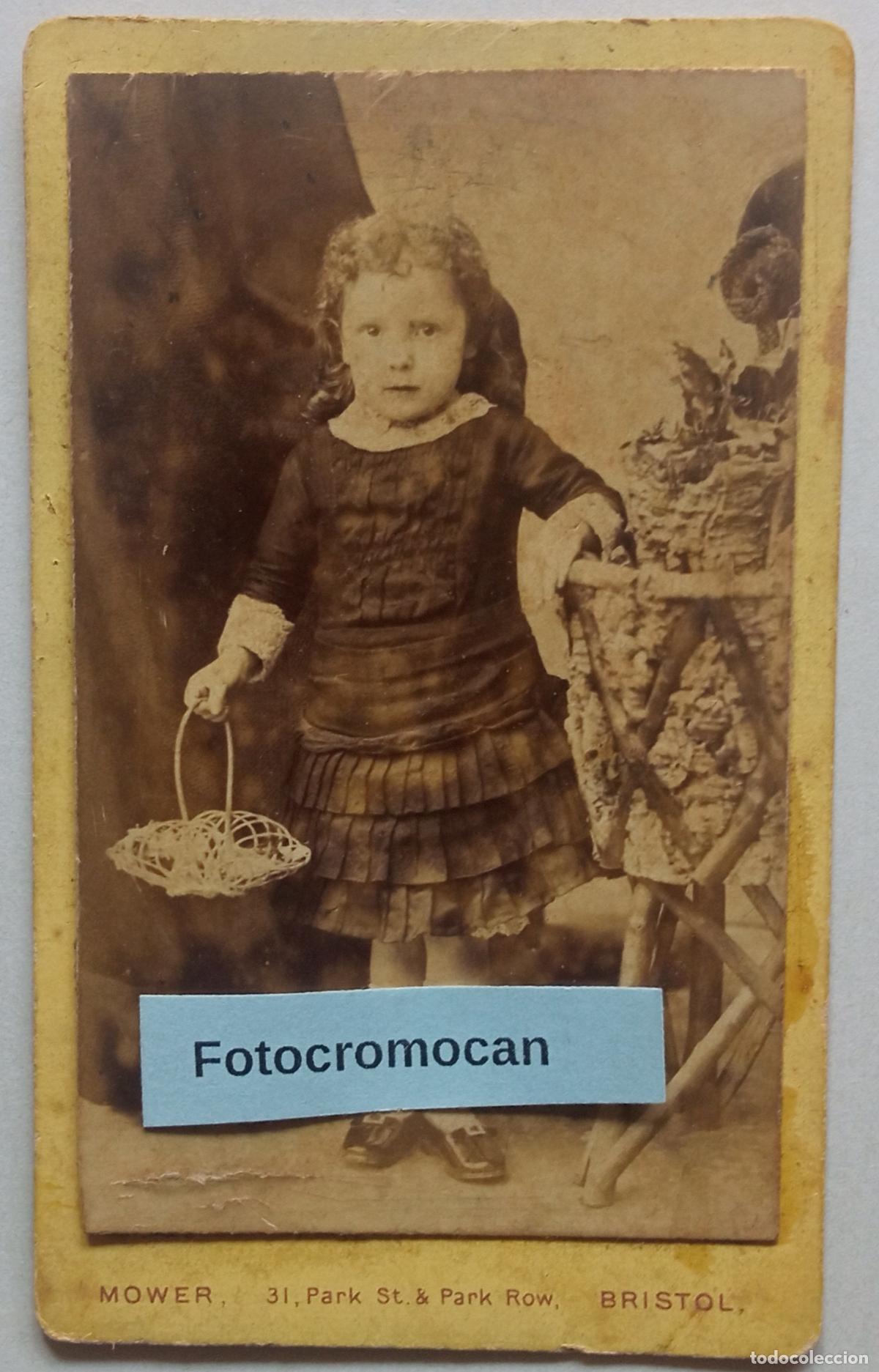 Fotograf&iacute;a antigua: CDV. FOT&Oacute;GRAFO. HENRY MOWER. 31 PARK STREET. BRISTOL