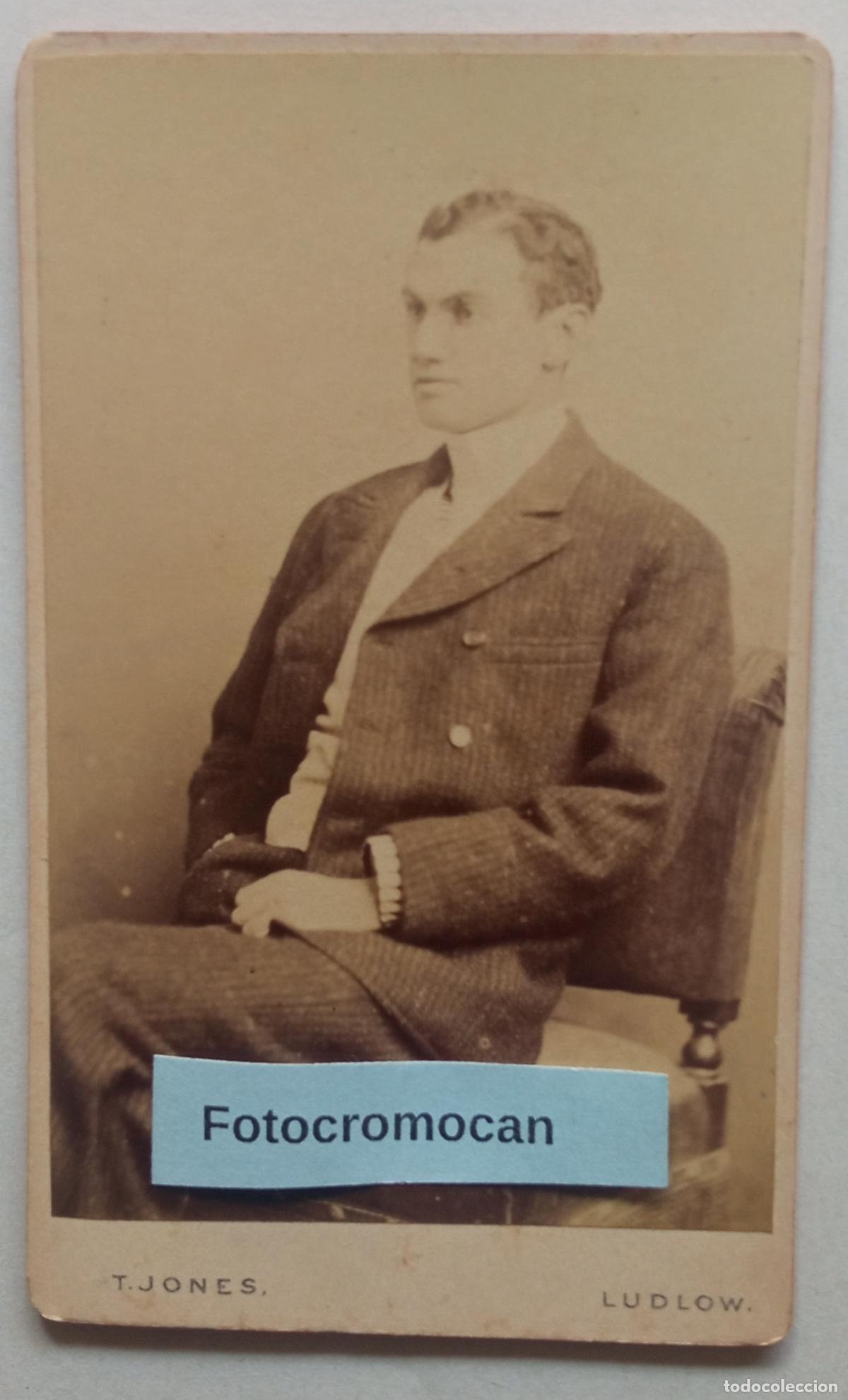 Fotograf&iacute;a antigua: CDV. FOT&Oacute;GRAFO. T. JONES. 51 BROAD ST. LUDLOW