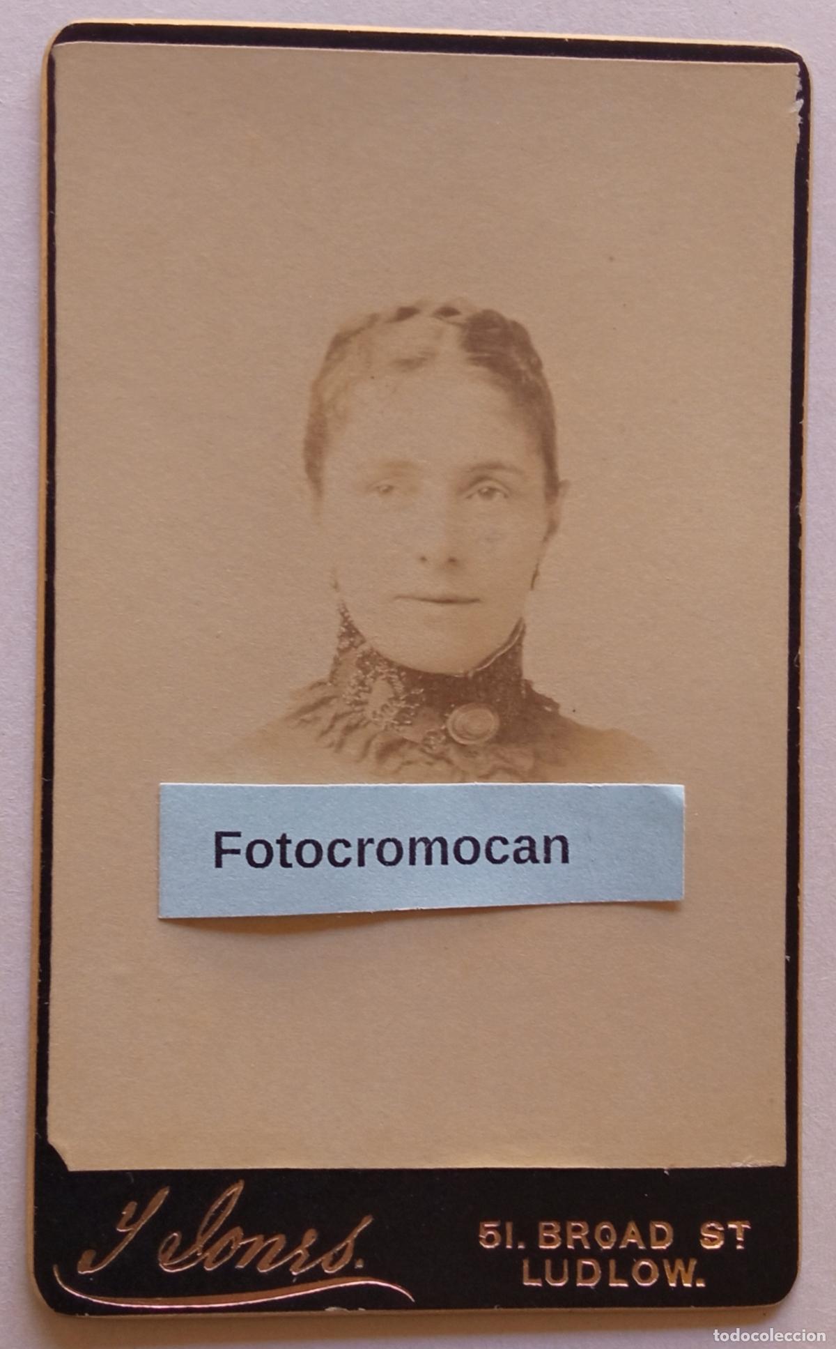 Fotograf&iacute;a antigua: CDV. FOT&Oacute;GRAFO. J. SONS. 51. BROAD ST. LUDLOW