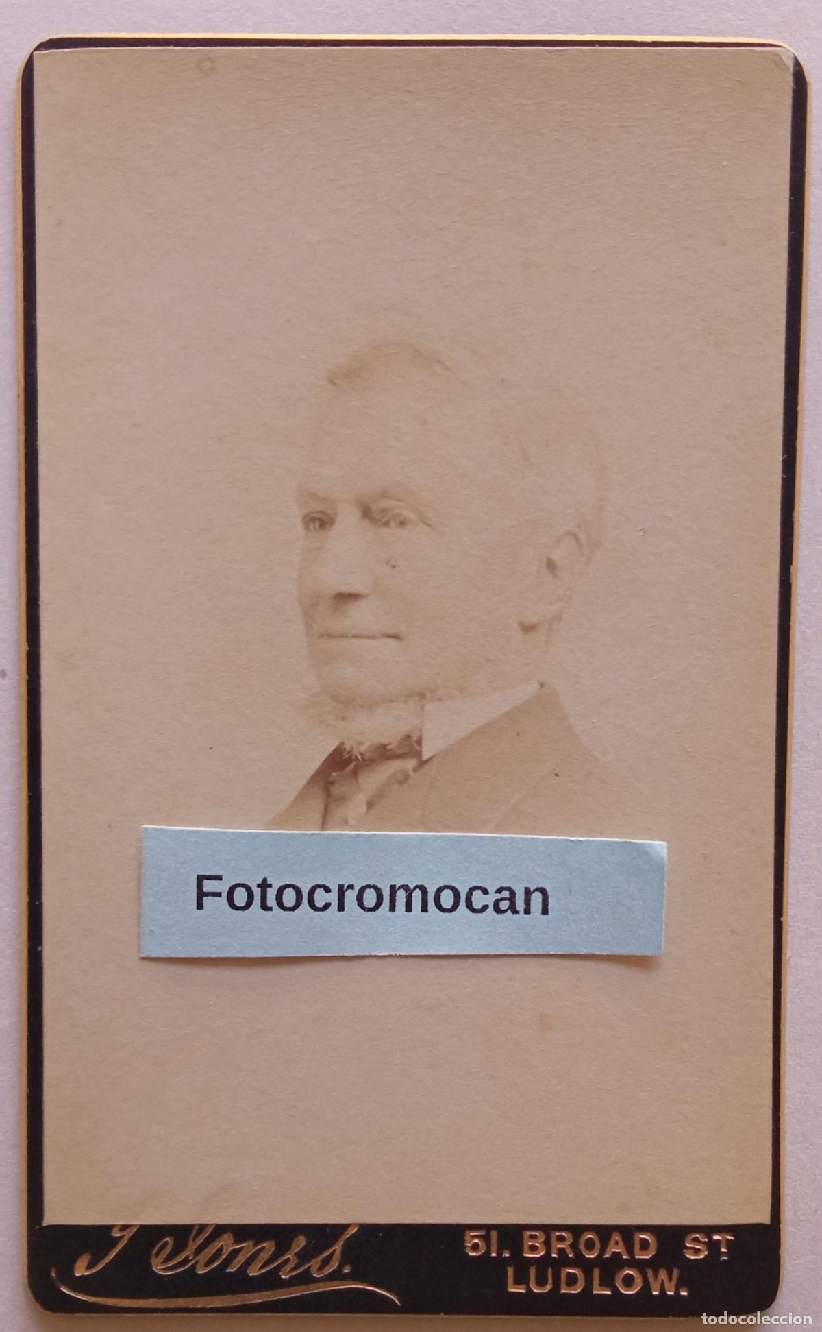 Fotograf&iacute;a antigua: CDV. FOT&Oacute;GRAFO. J. SONS. 51. BROAD ST. LUDLOW