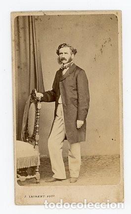 Fotograf&iacute;a antigua: DARIO DE REGOYOS Y MOLENILLO. PADRE DEL FAMOSO PINTOR IMPRESIONISTA. LAURENT. MADRID. ORIGINAL