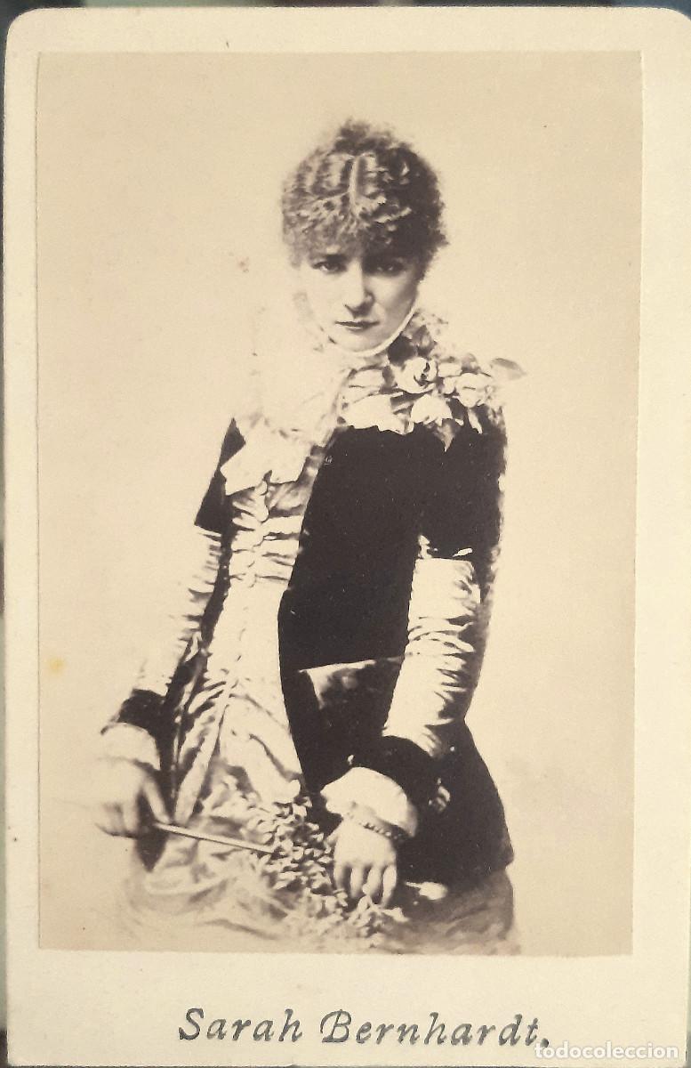 Fotograf&iacute;a antigua: Sarah Bernhardt CDV.