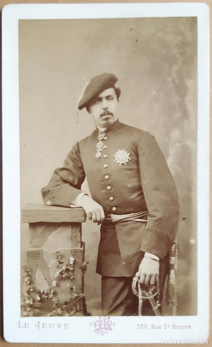 Fotograf&iacute;a antigua: Fotograf&iacute;a carte de visite (CDV) de D. Carlos de Borb&oacute;n