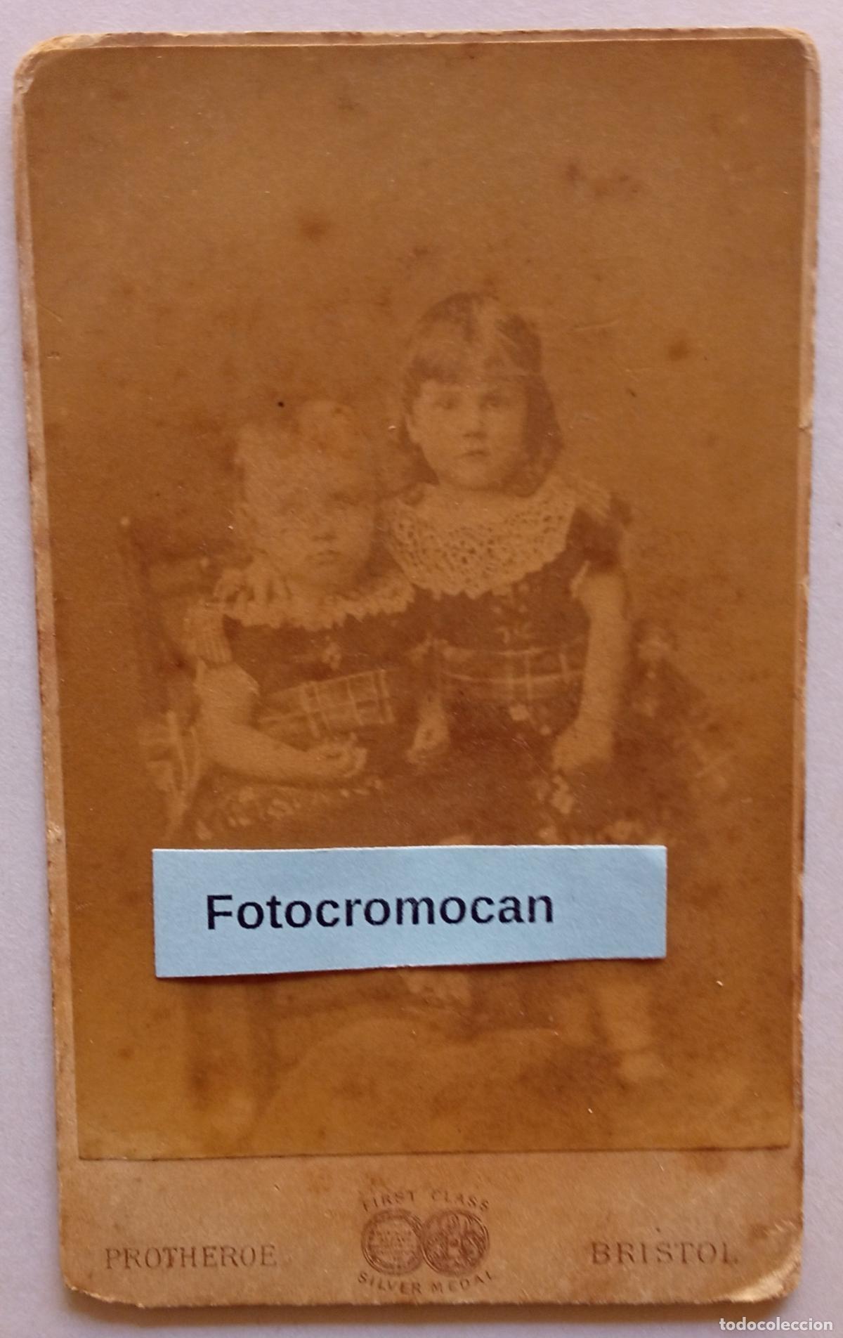 Fotograf&iacute;a antigua: CDV. FOT&Oacute;GRAFO. T. PROTHEROE. 36 WINE STREET. BRISTOL