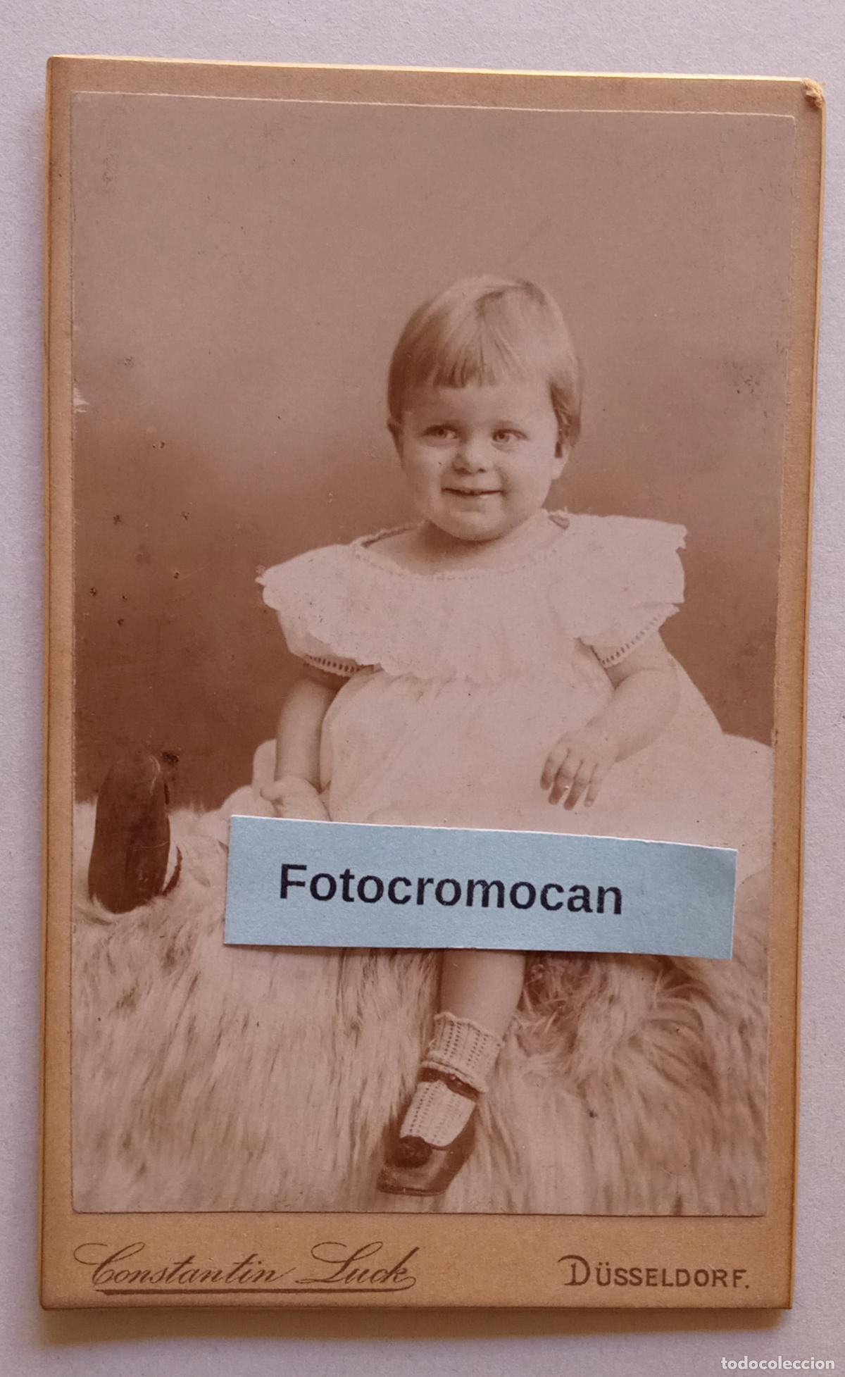Fotograf&iacute;a antigua: CDV. FOT&Oacute;GRAFO. CONSTANTIN LUCK. D&Uuml;SSELDORF