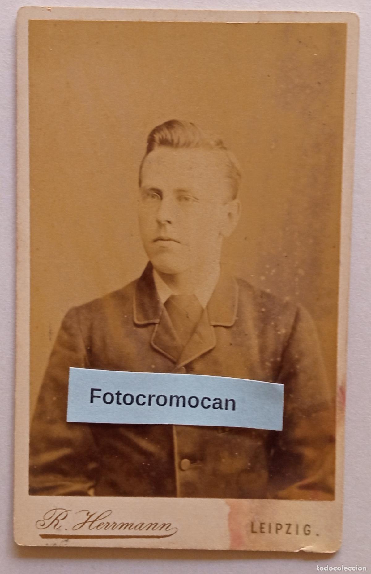 Fotograf&iacute;a antigua: CDV. FOT&Oacute;GRAFO. RUDOLF HERRMANN. LEIPZIG