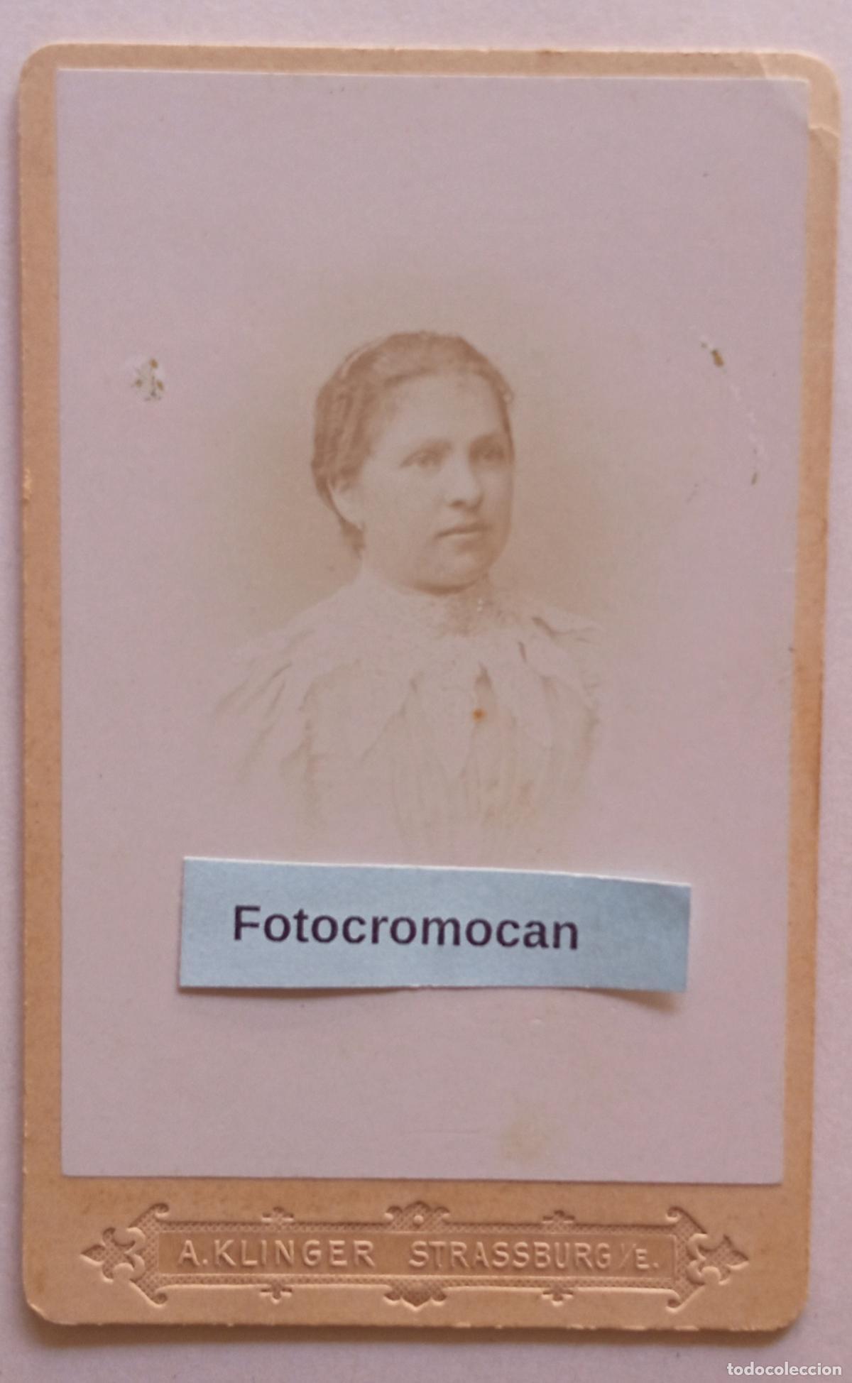 Fotograf&iacute;a antigua: CDV. FOT&Oacute;GRAFO. A. KLINGER. STRASSBURG