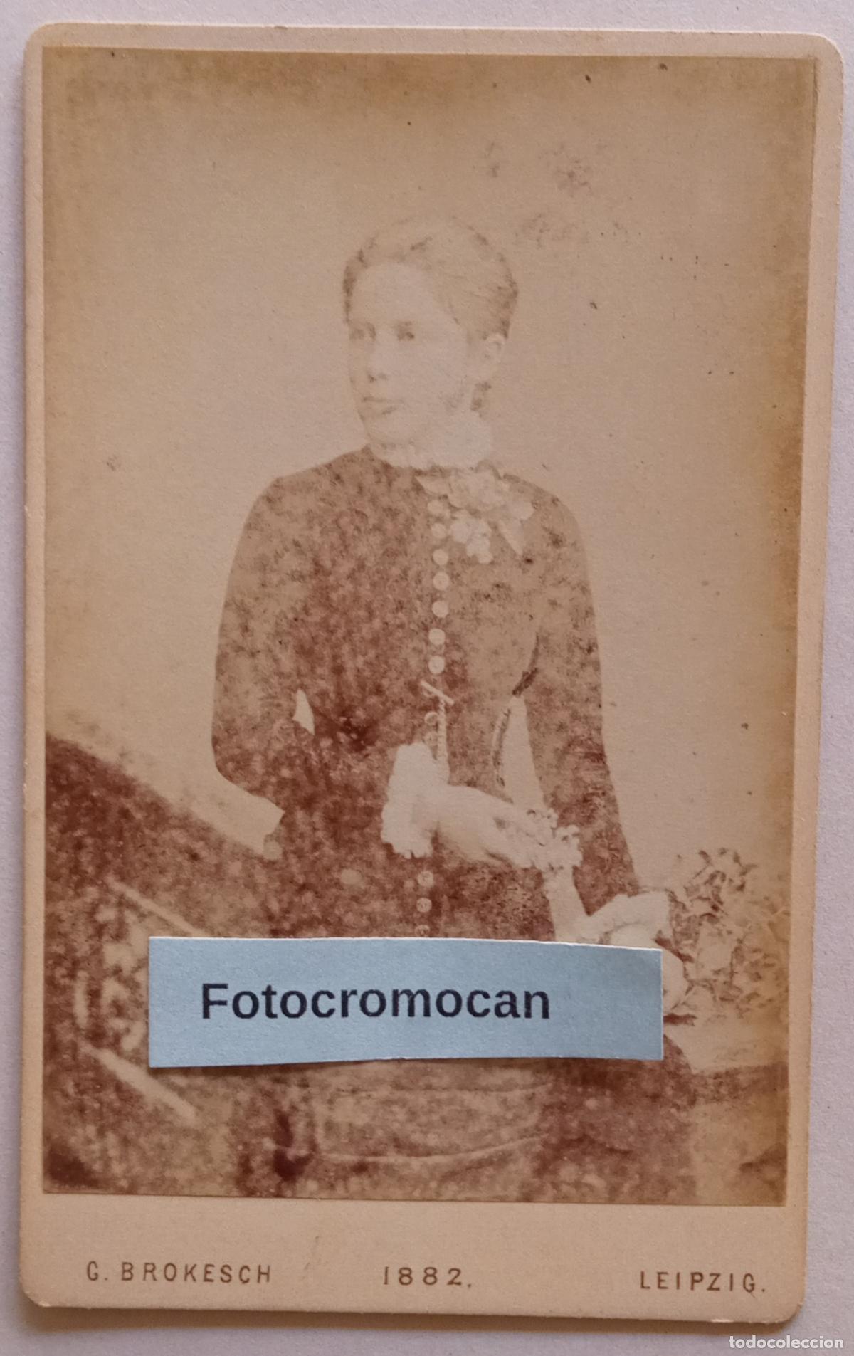 Fotograf&iacute;a antigua: CDV. FOT&Oacute;GRAFO. GEORG BROKESCH. LEIPZIG. 1882
