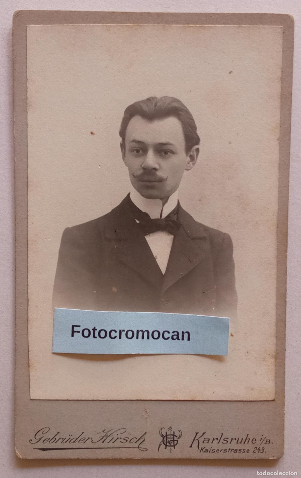 Fotograf&iacute;a antigua: CDV. FOT&Oacute;GRAFO. GEBR&Uuml;DER HIRSCH. KARLSRUHE