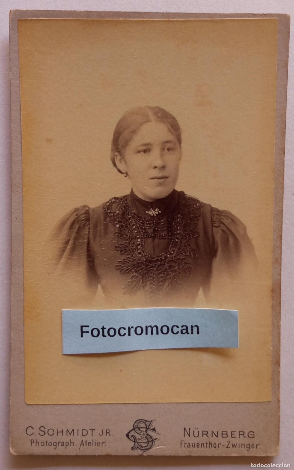 Fotograf&iacute;a antigua: CDV. FOT&Oacute;GRAFO. C. SCHMIDT JR. N&Uuml;RNBERG