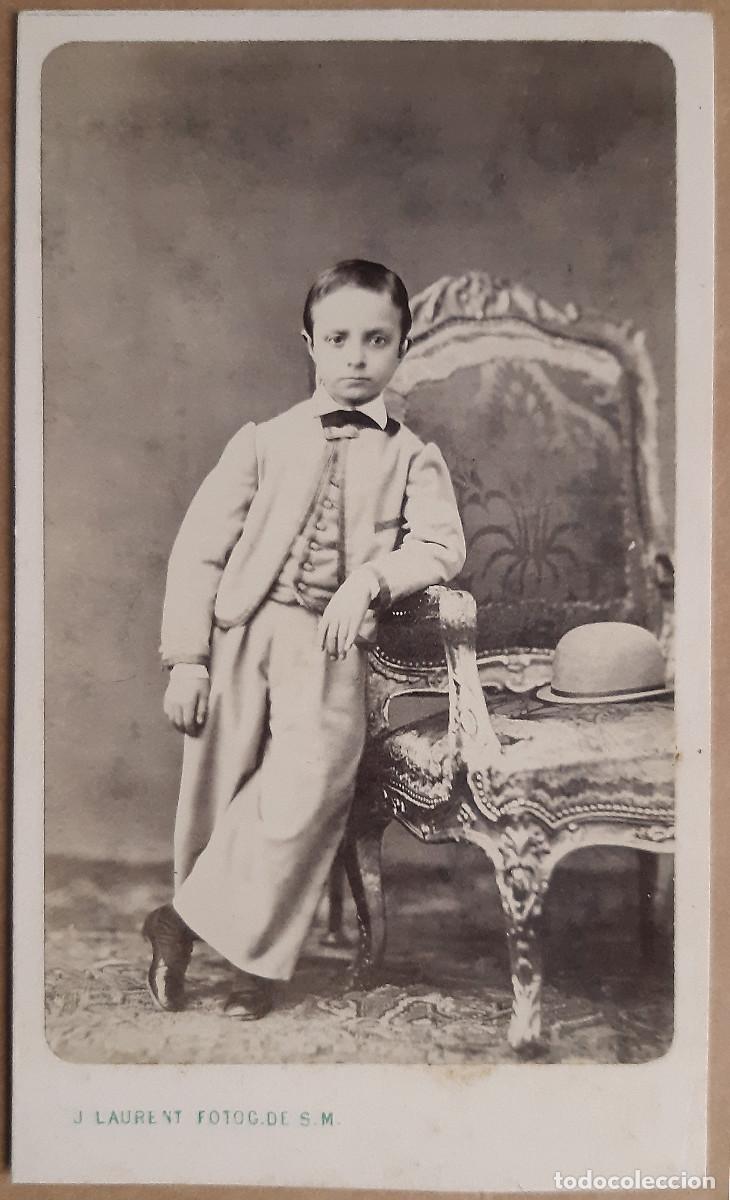 Fotograf&iacute;a antigua: CDV de Alfonso XII, pr&iacute;ncipe de Asturias.