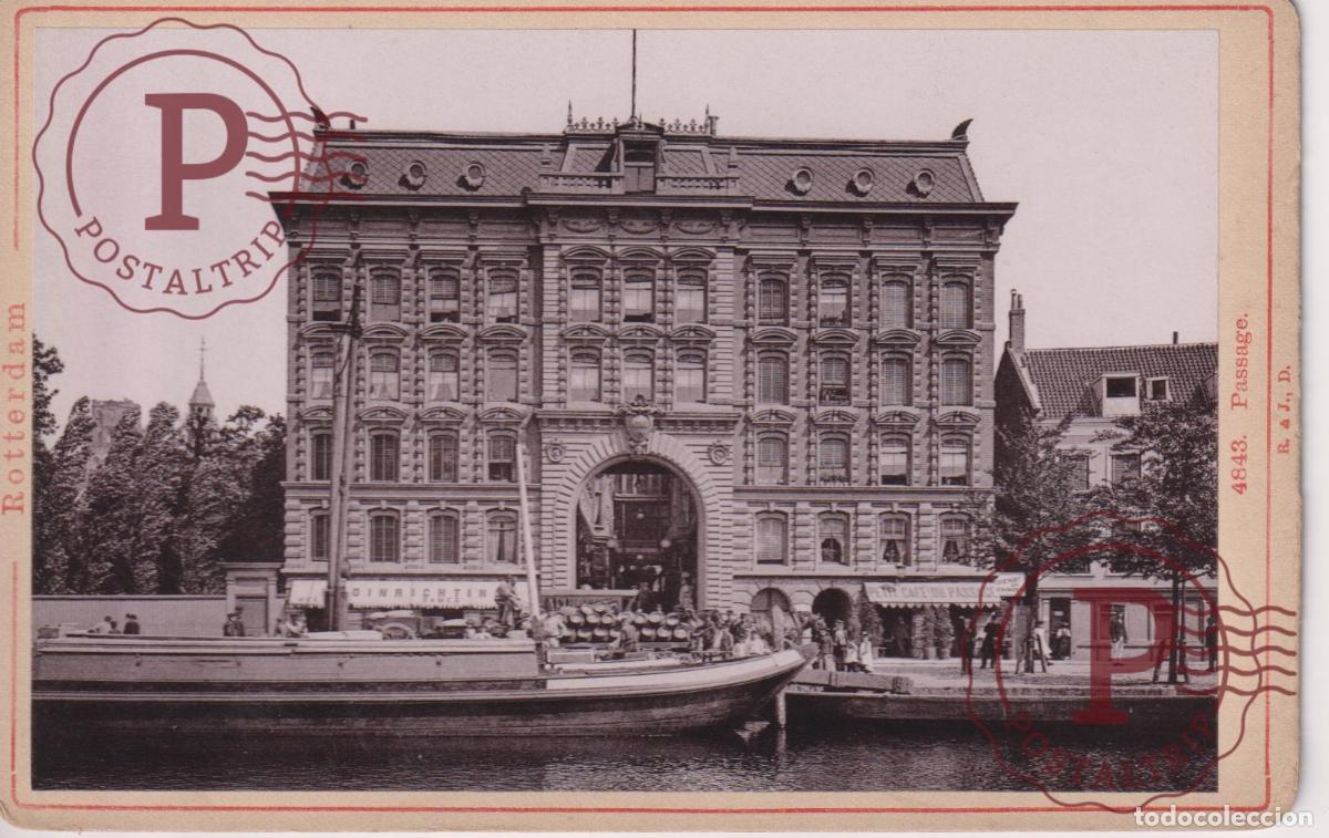 Fotograf&iacute;a antigua: NETHERLAND. PAISES BAJOS. ROTTERDAM. PASSAGE. CABINET 17X11CM