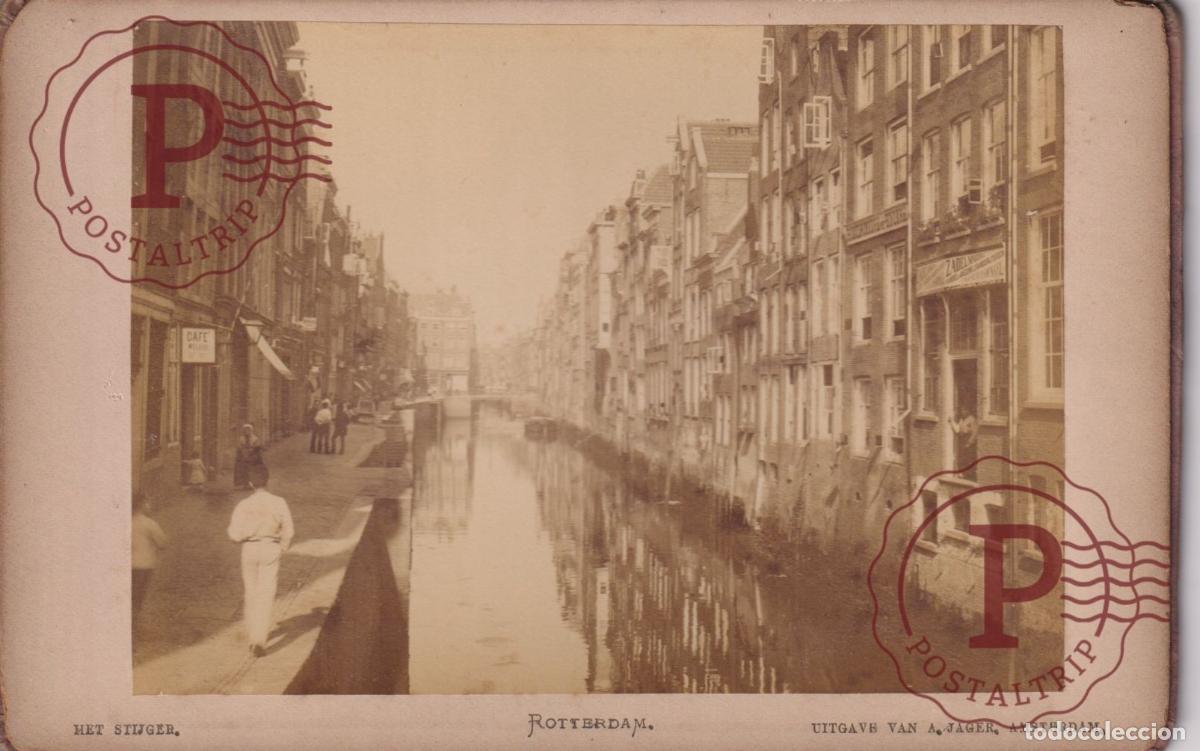 Fotograf&iacute;a antigua: NETHERLAND. PAISES BAJOS. ROTTERDAM. HET STIJGER. CABINET 17X11CM