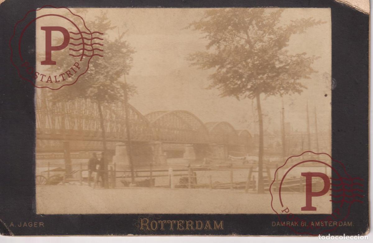 Fotograf&iacute;a antigua: NETHERLAND. PAISES BAJOS. ROTTERDAM. A. JAGER. CABINET 17X11CM