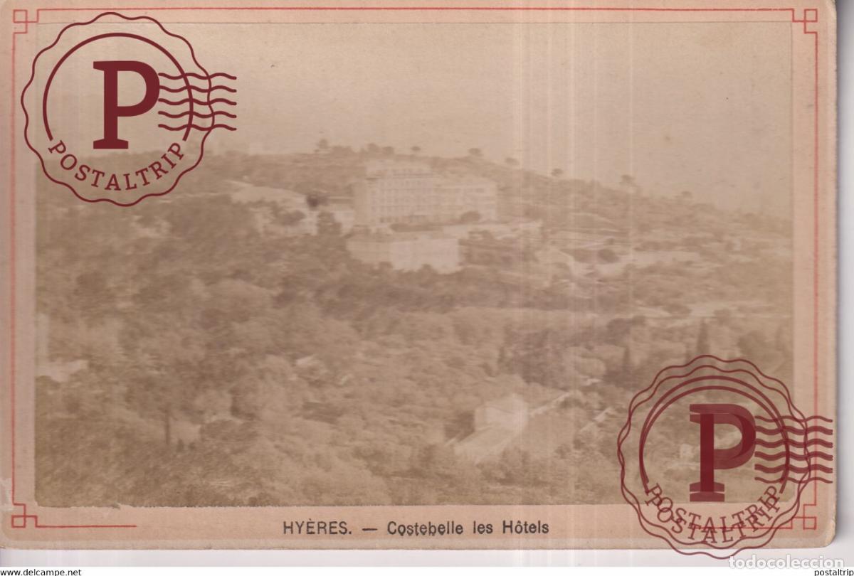 Fotograf&iacute;a antigua: HYERES COSTEBELLE LES HOTELS 83 VAR FRANCE 16.5*11CM